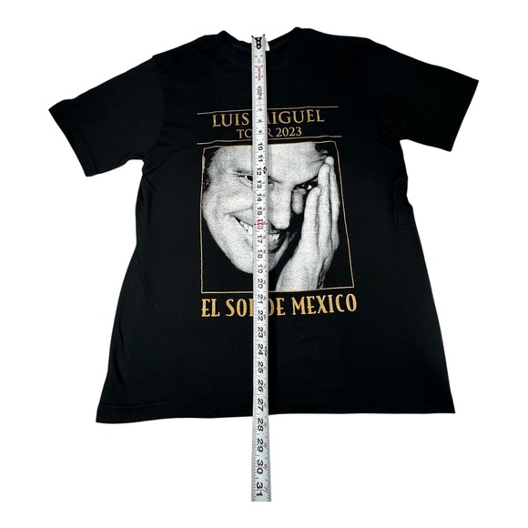 Luis Miguel Tour 2023 T-Shirt El Sol De Mexico Concert Dates Black Mens L - Picture 6 of 7